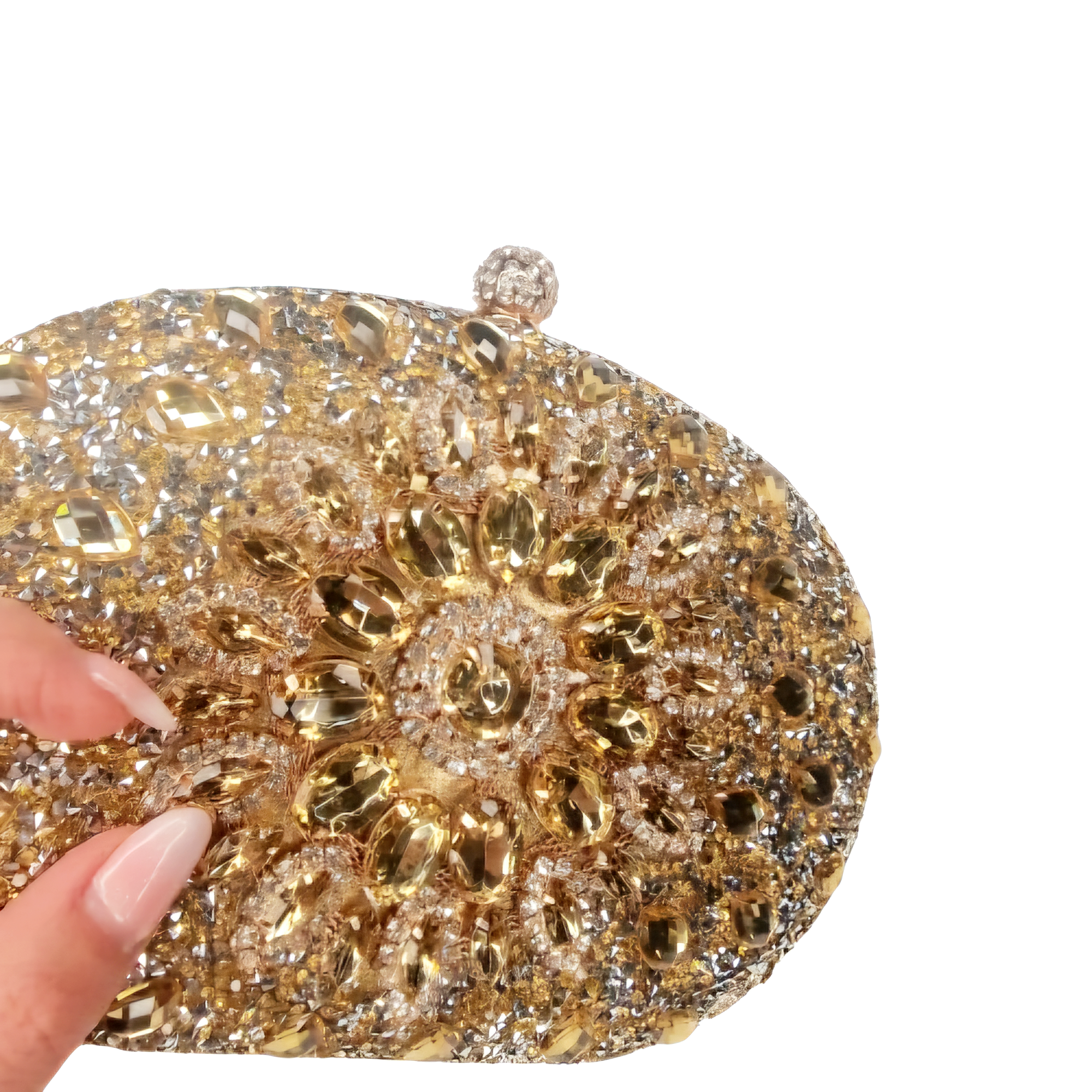 Jill Gold Diamond Clutch Handbag