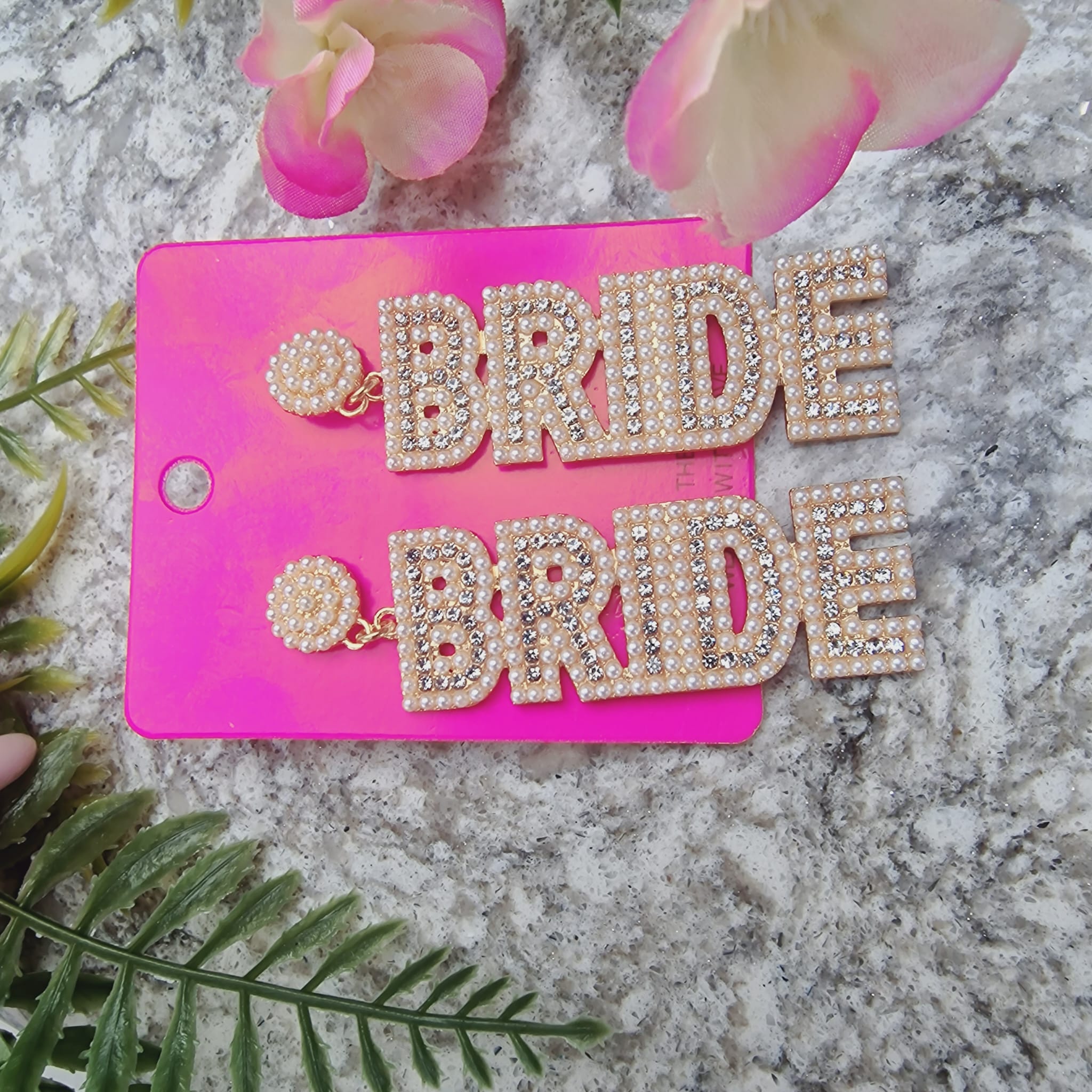 Pearl And Diamond Bride Earrings