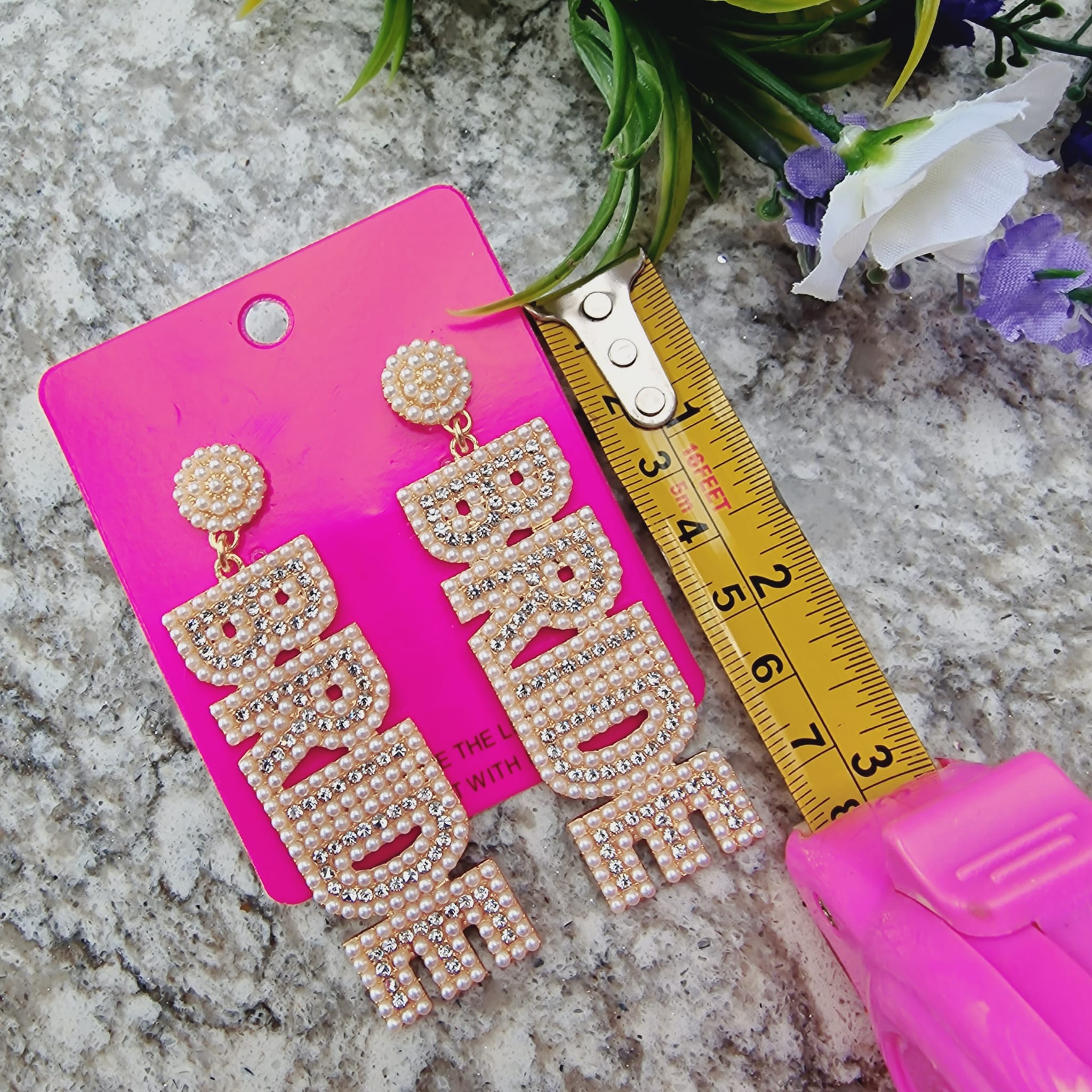 Pearl And Diamond Bride Earrings