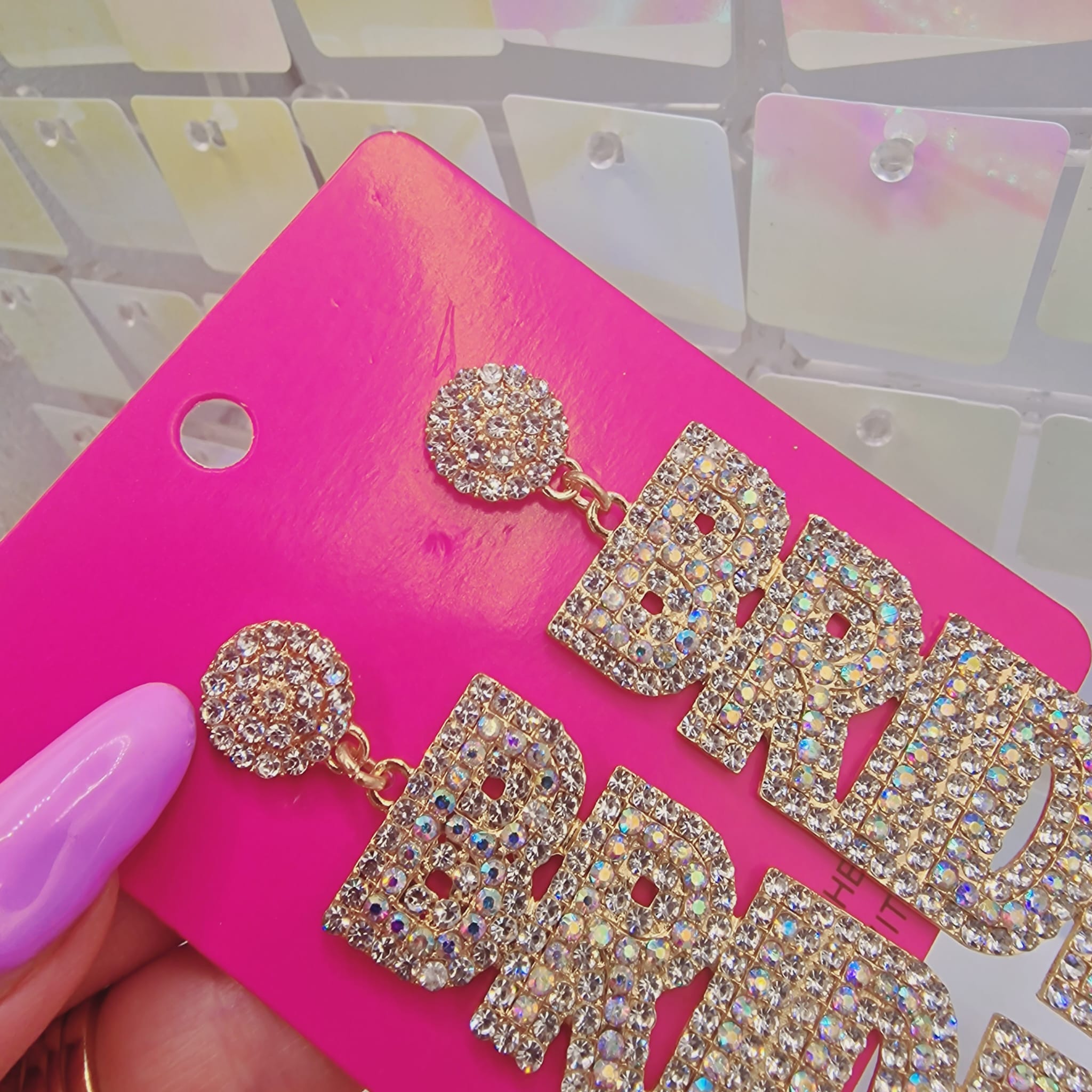 Rhinestone Bride Earrings