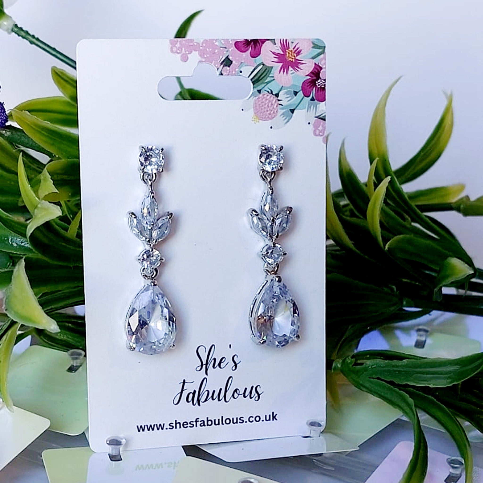 Evanna Waterdrop Crystal Rhinestone Earring