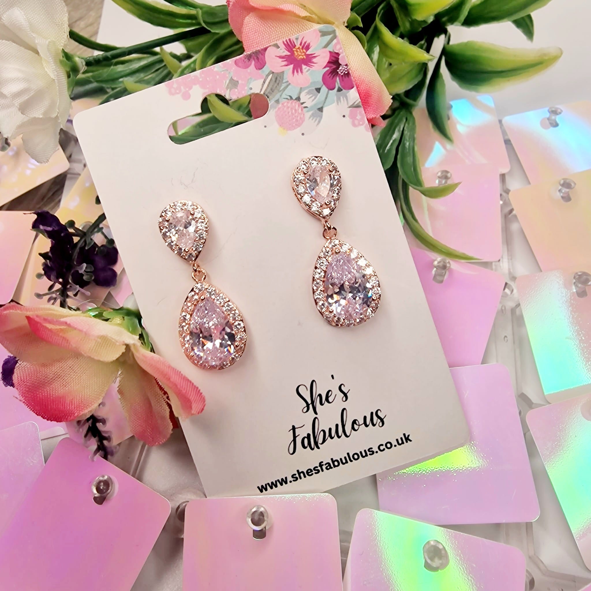 Edna Pear Drop Earrings