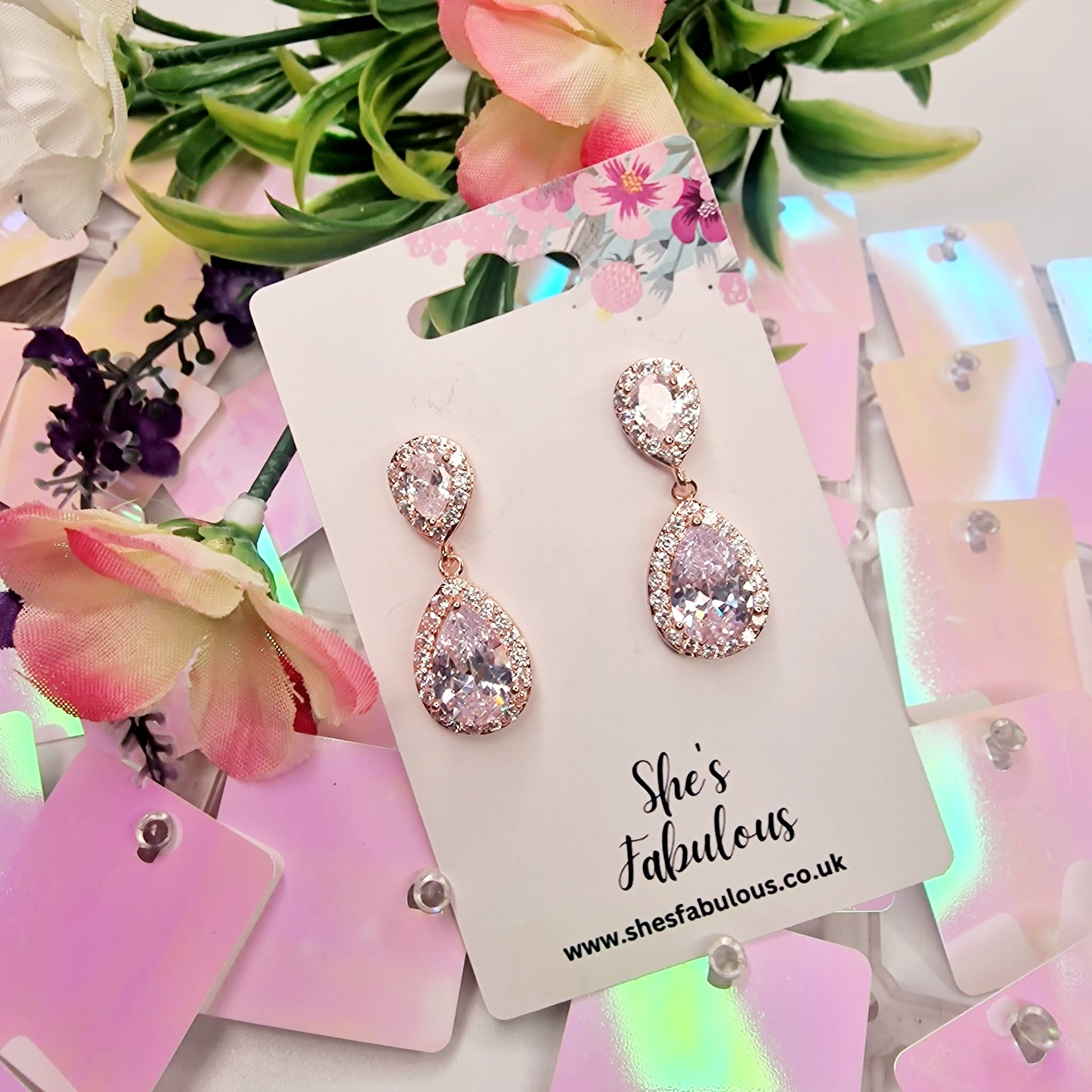 Edna Pear Drop Earrings