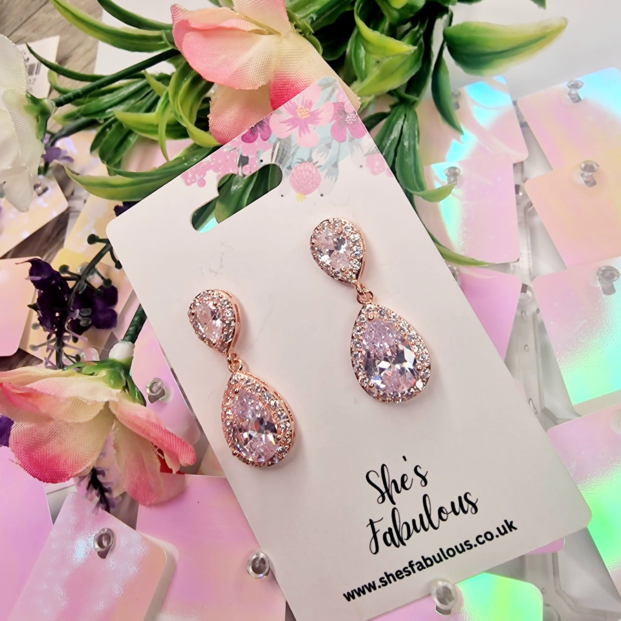 Edna Pear Drop Earrings