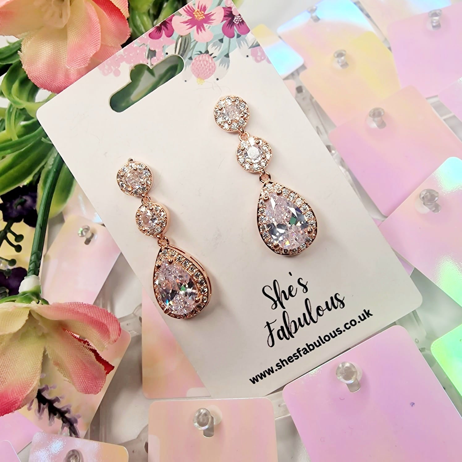 Estella Crystal Drop Earrings