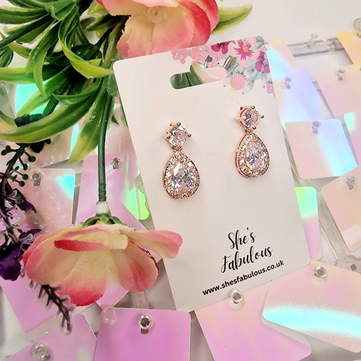 Echo Teardrop Dangle Earrings