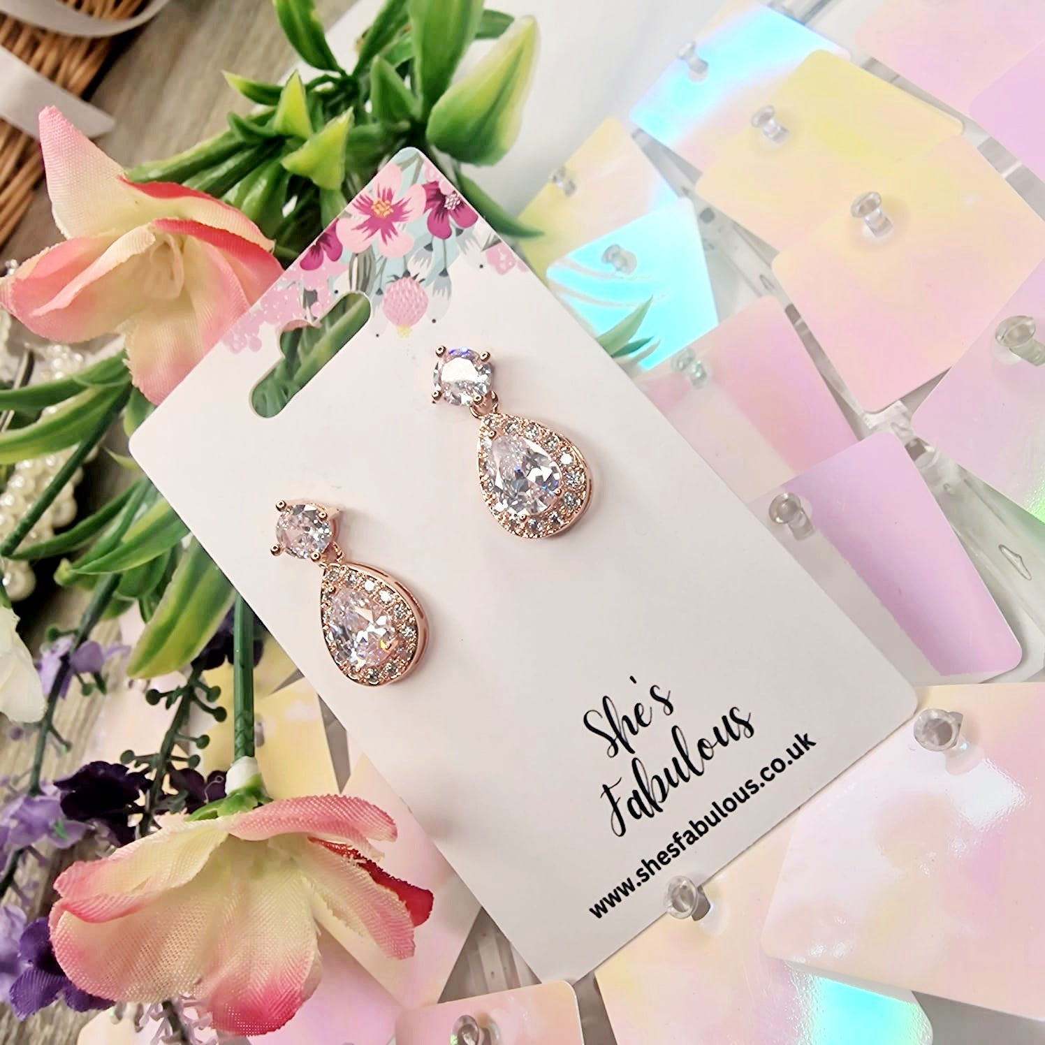 Echo Teardrop Dangle Earrings