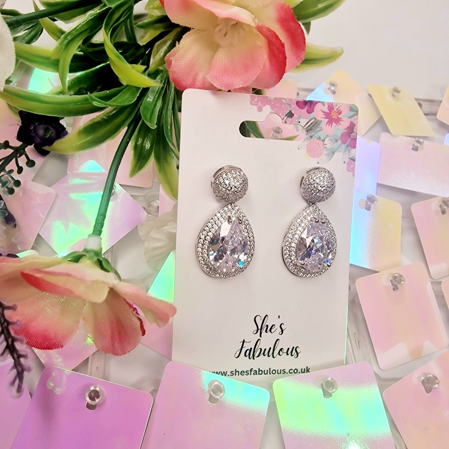 Emily Silver Teardrop Earring