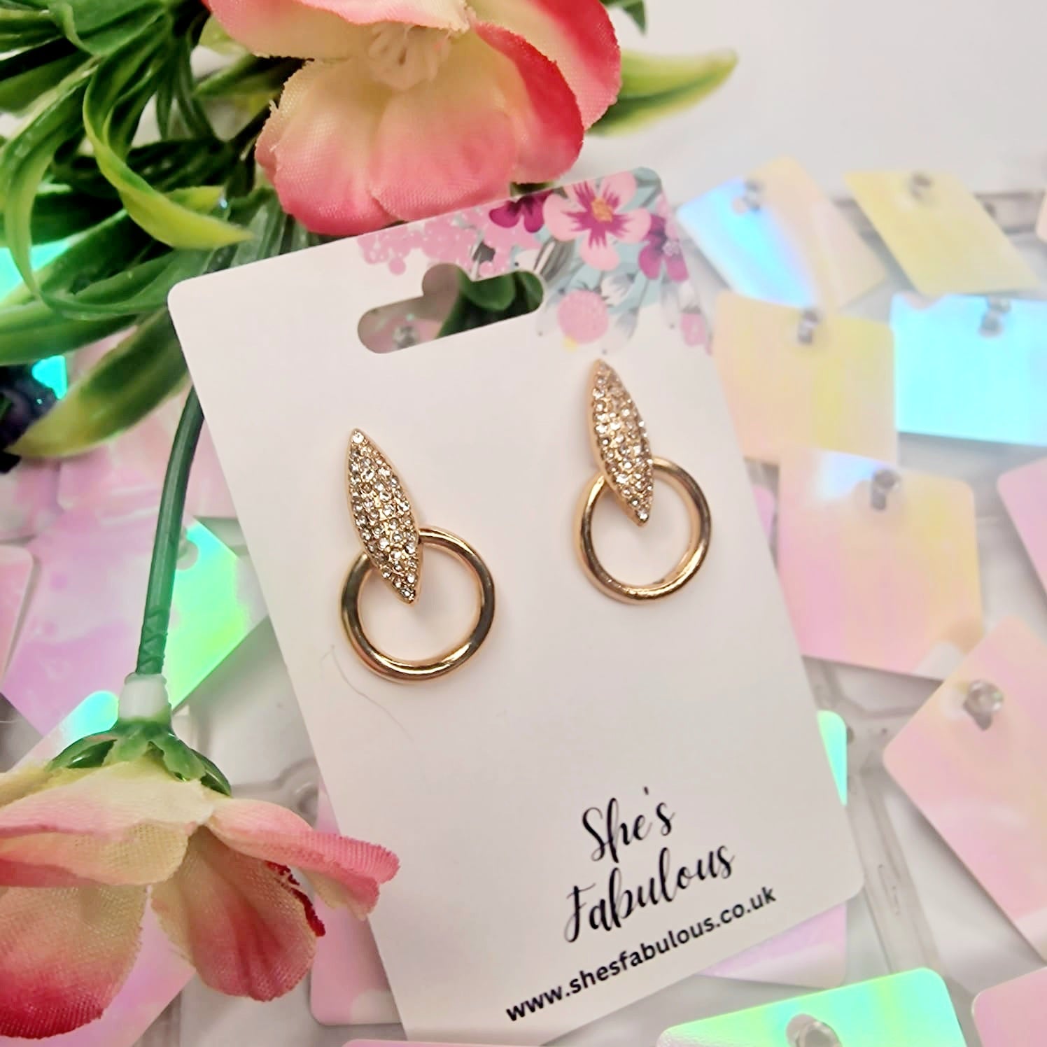 Erin Gold Diamond Earrings