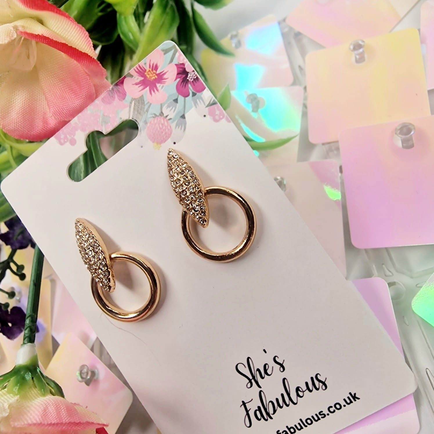 Erin Gold Diamond Earrings