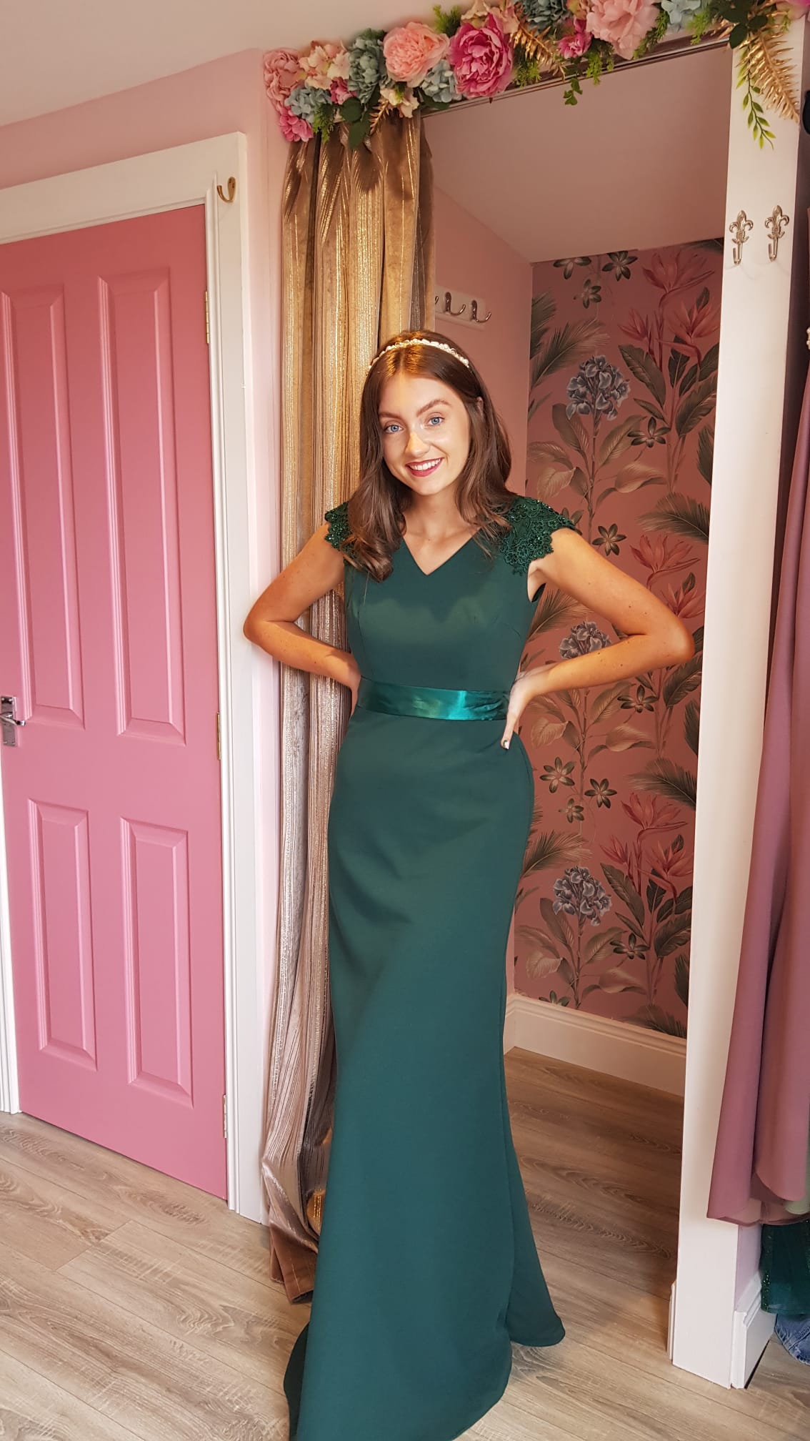 Caroline Green Used Sample Bridesmaid Dress Good Condition