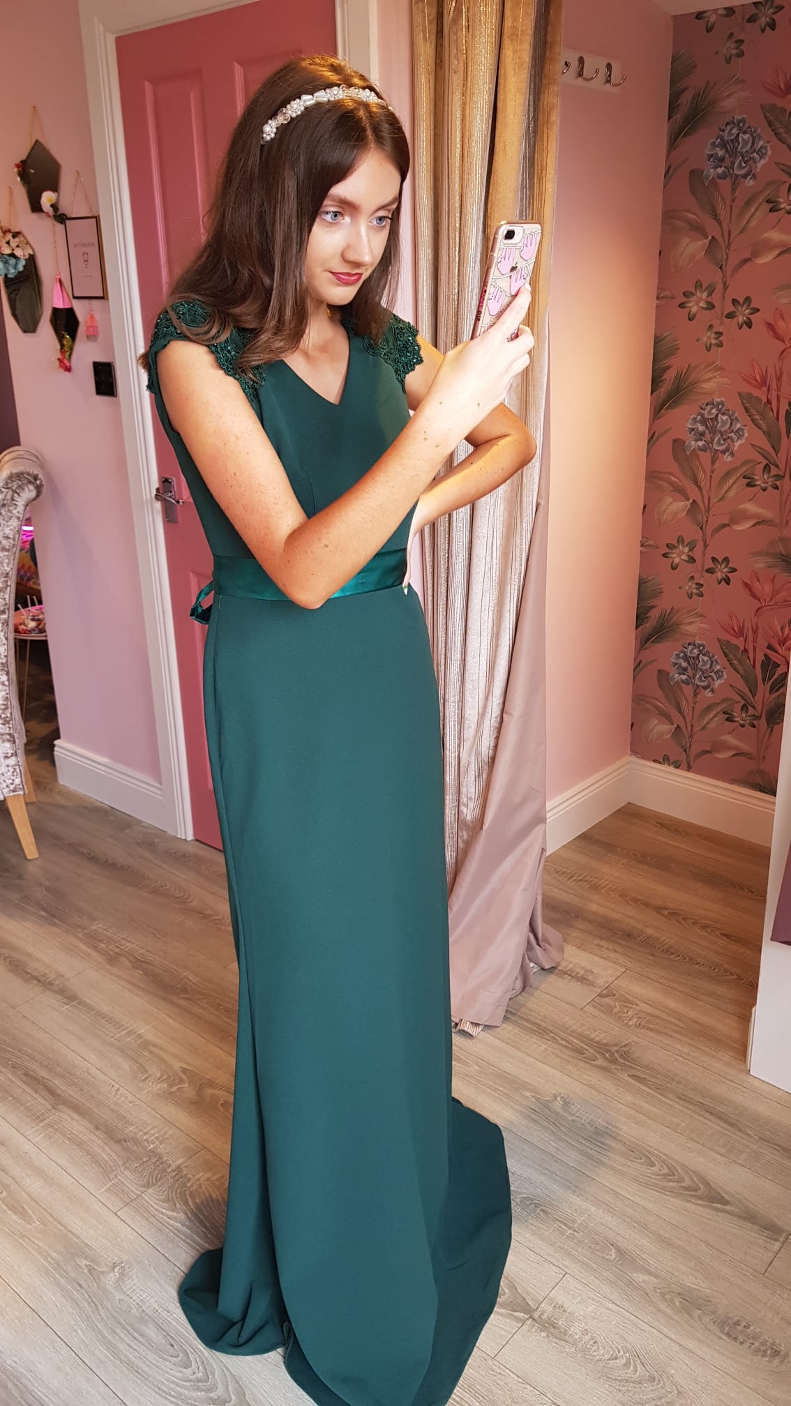 Caroline Green Used Sample Bridesmaid Dress Good Condition