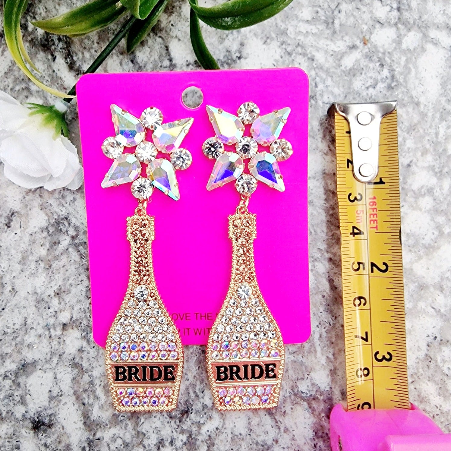 Champagne Bridal Earrings