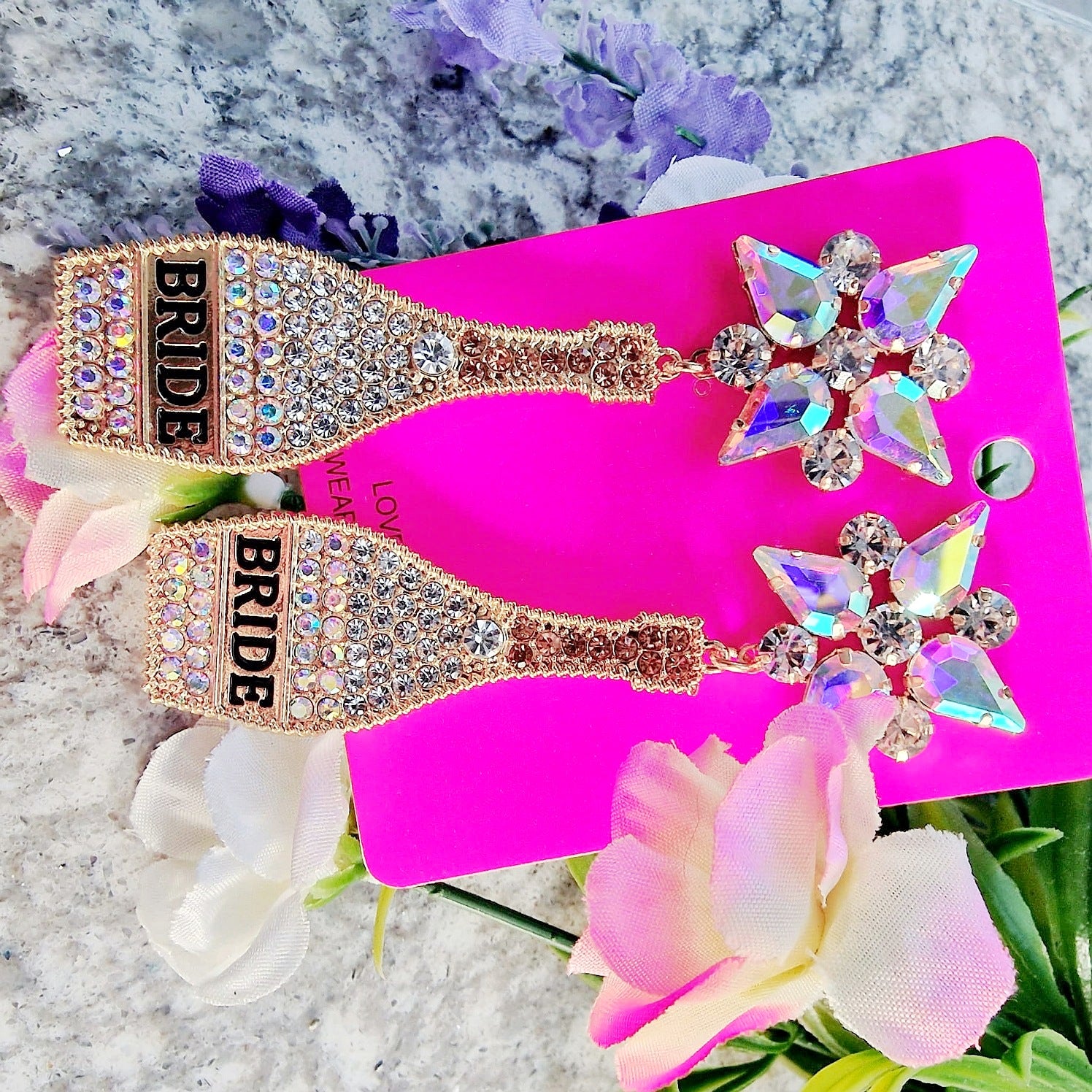 Champagne Bridal Earrings