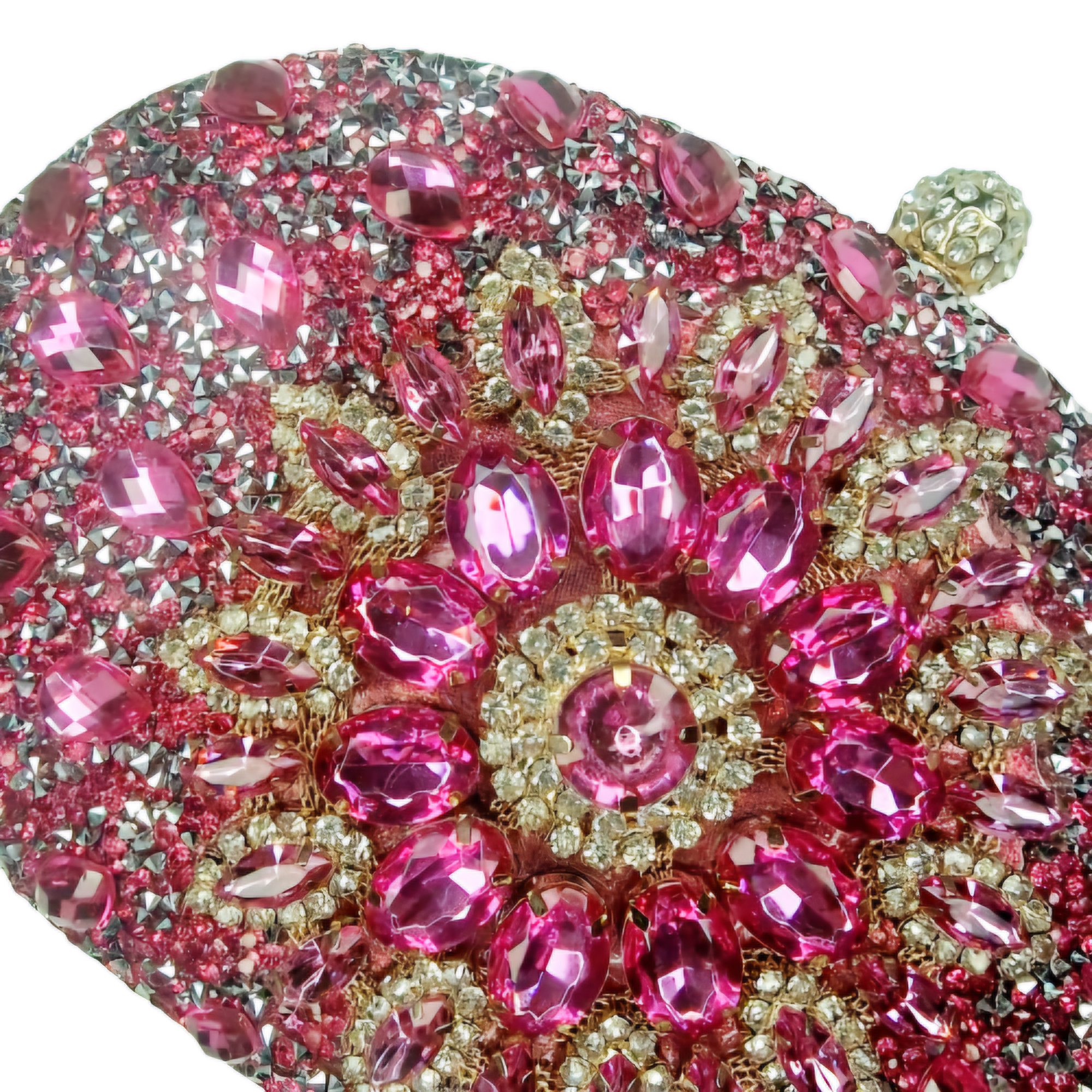 Jill Pink And Silver Diamond Clutch Handbag