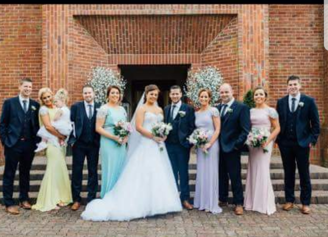 Sarah Sequin Shoulder Bridesmaid Dress