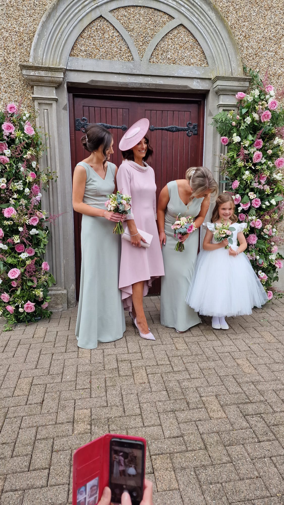 Aria Sage Green Beaded Belt Plain & Elegant Sample Dress Bridesmaids Dress