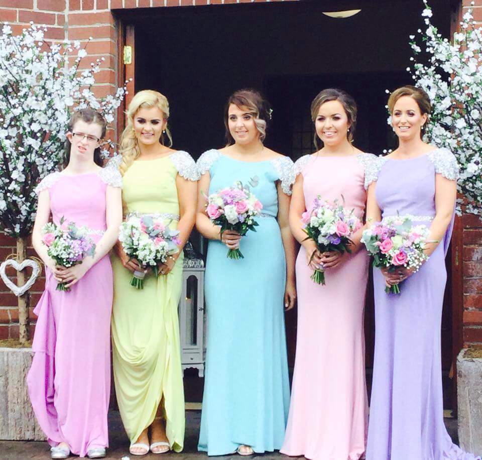 Sarah Sequin Shoulder Bridesmaid Dress