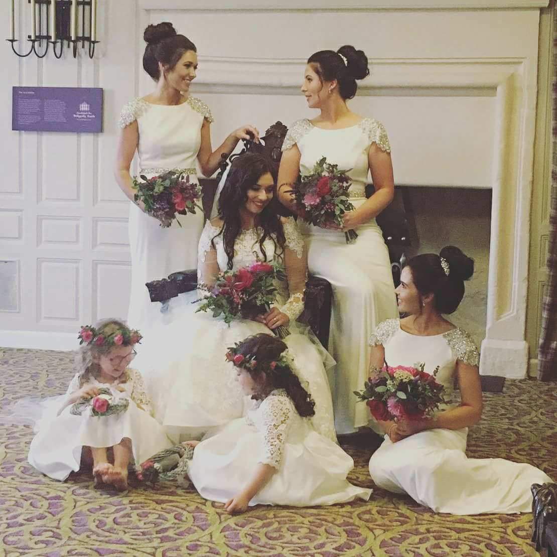 Sarah Sequin Shoulder Bridesmaid Dress