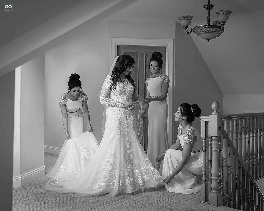 Sarah Sequin Shoulder Bridesmaid Dress