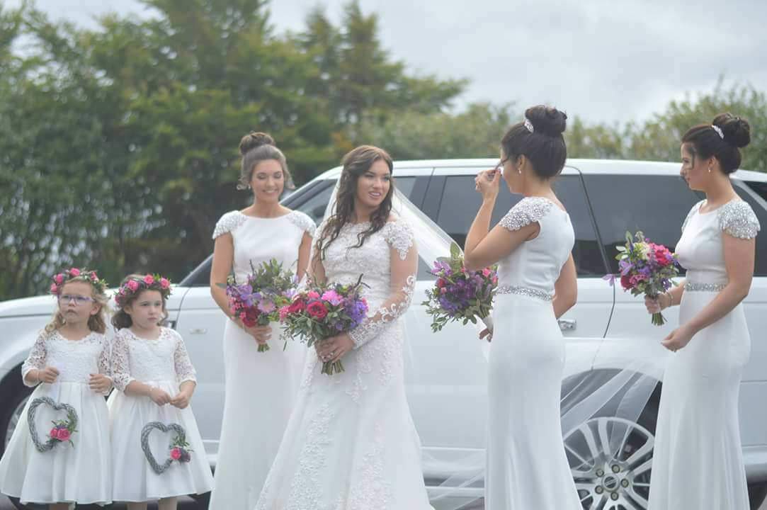 Sarah Sequin Shoulder Bridesmaid Dress