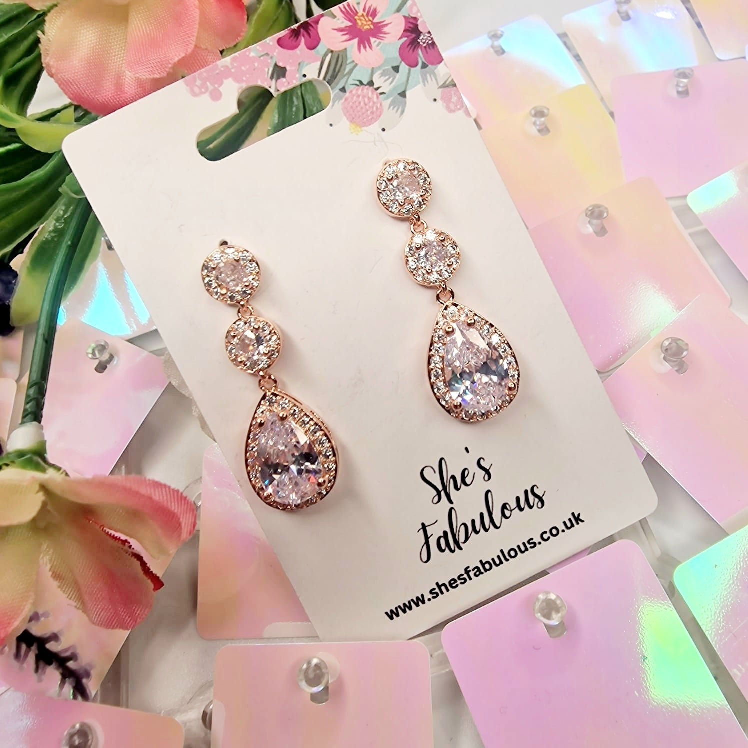 Estella Crystal Drop Earrings