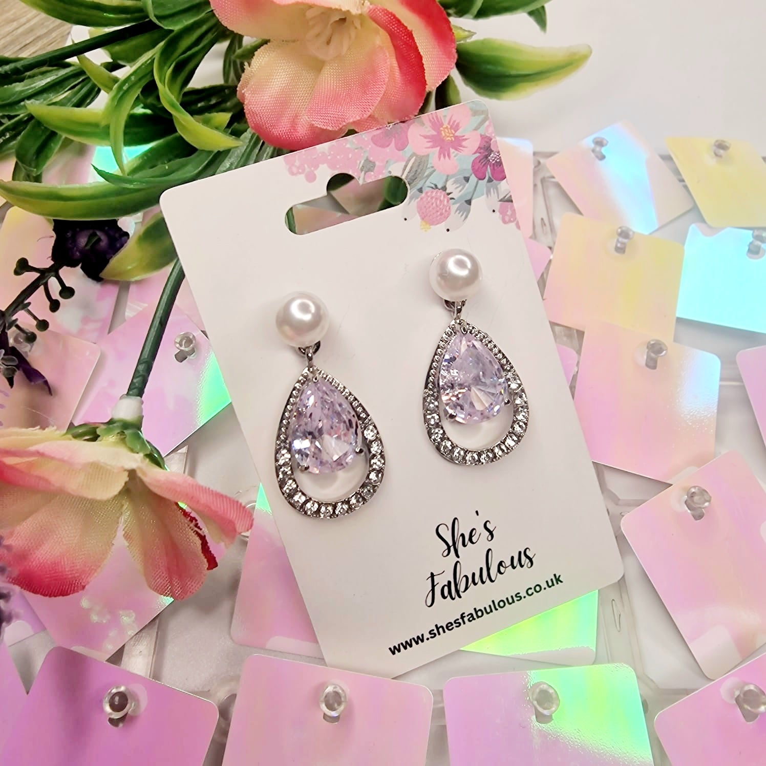 Ella Crystal Drop Earrings