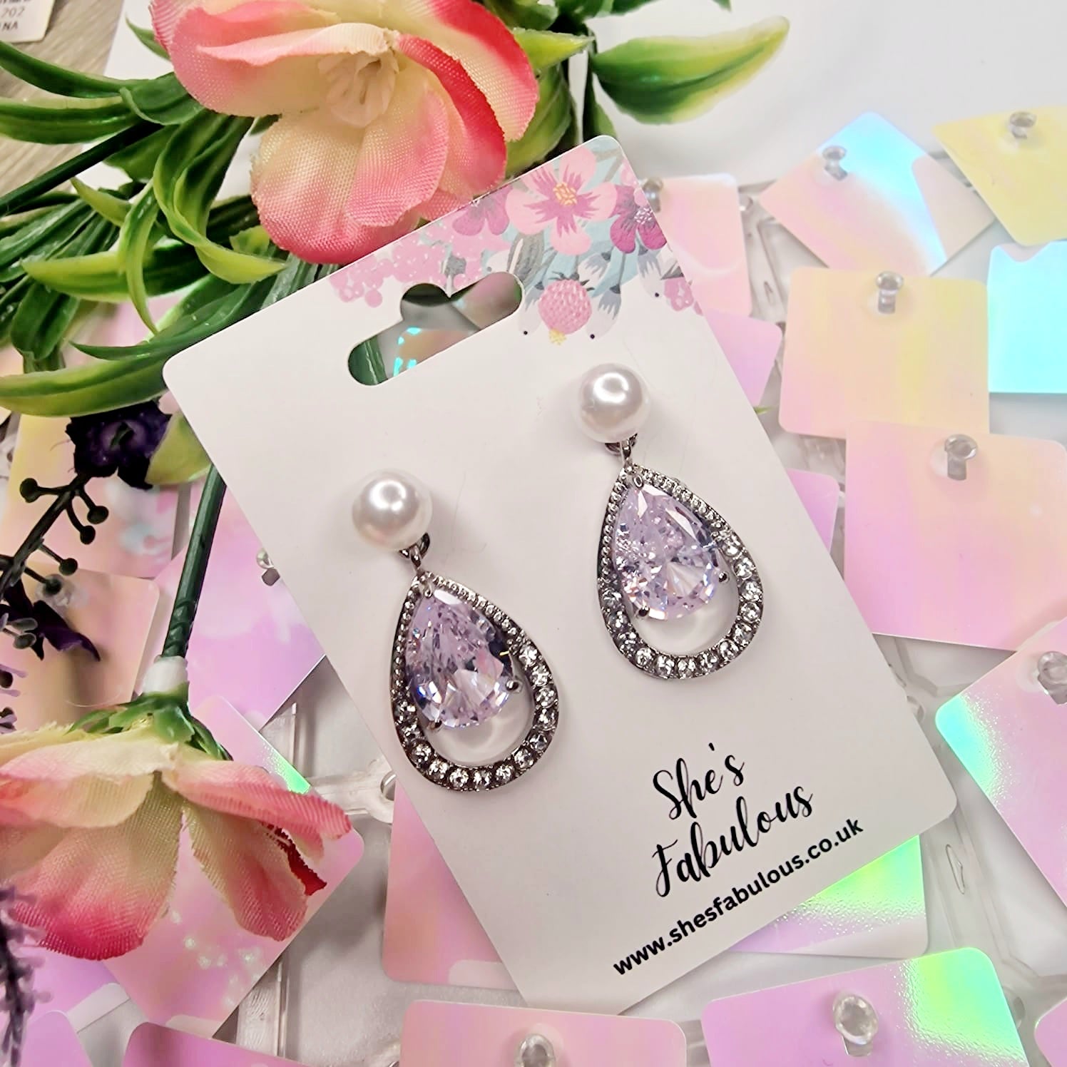 Ella Crystal Drop Earrings