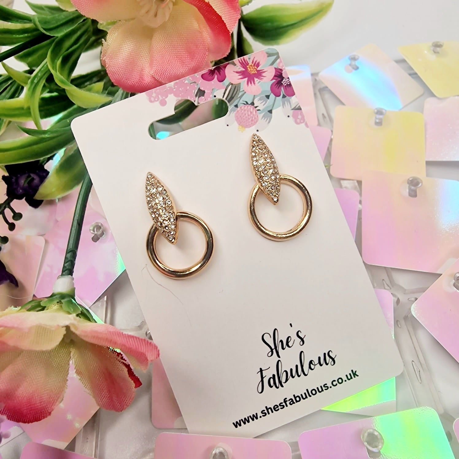 Erin Gold Diamond Earrings