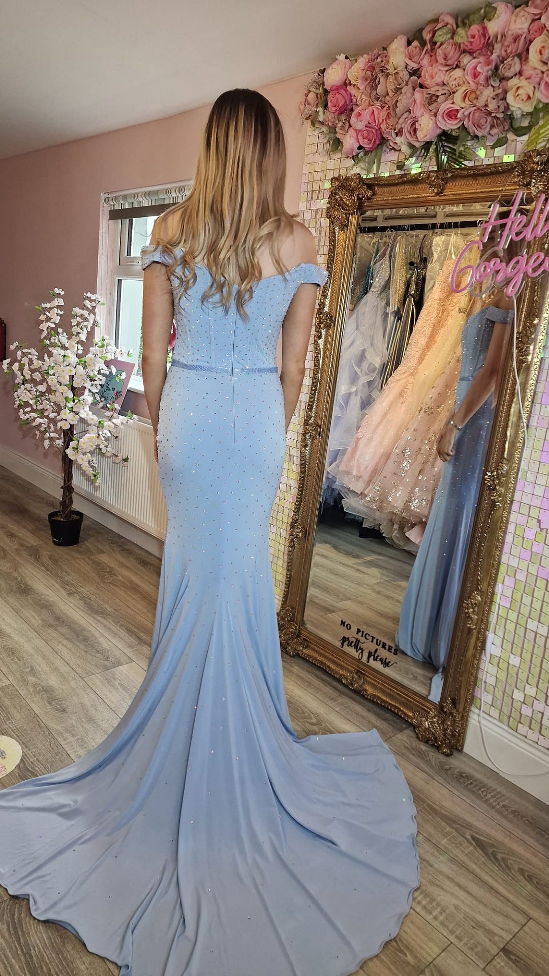 Diamante prom sale dresses uk