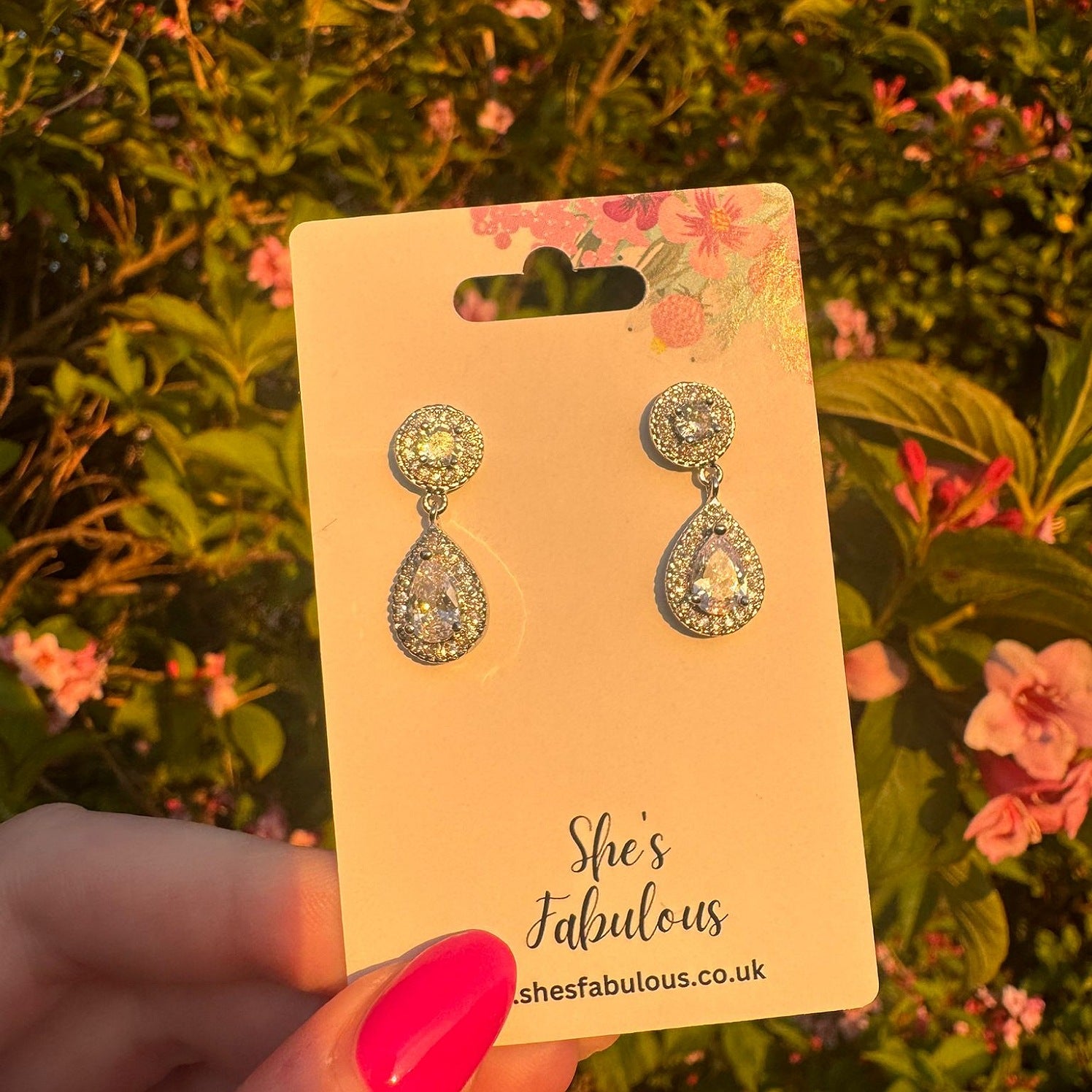 Elexia Water Drop Crystal Earrings