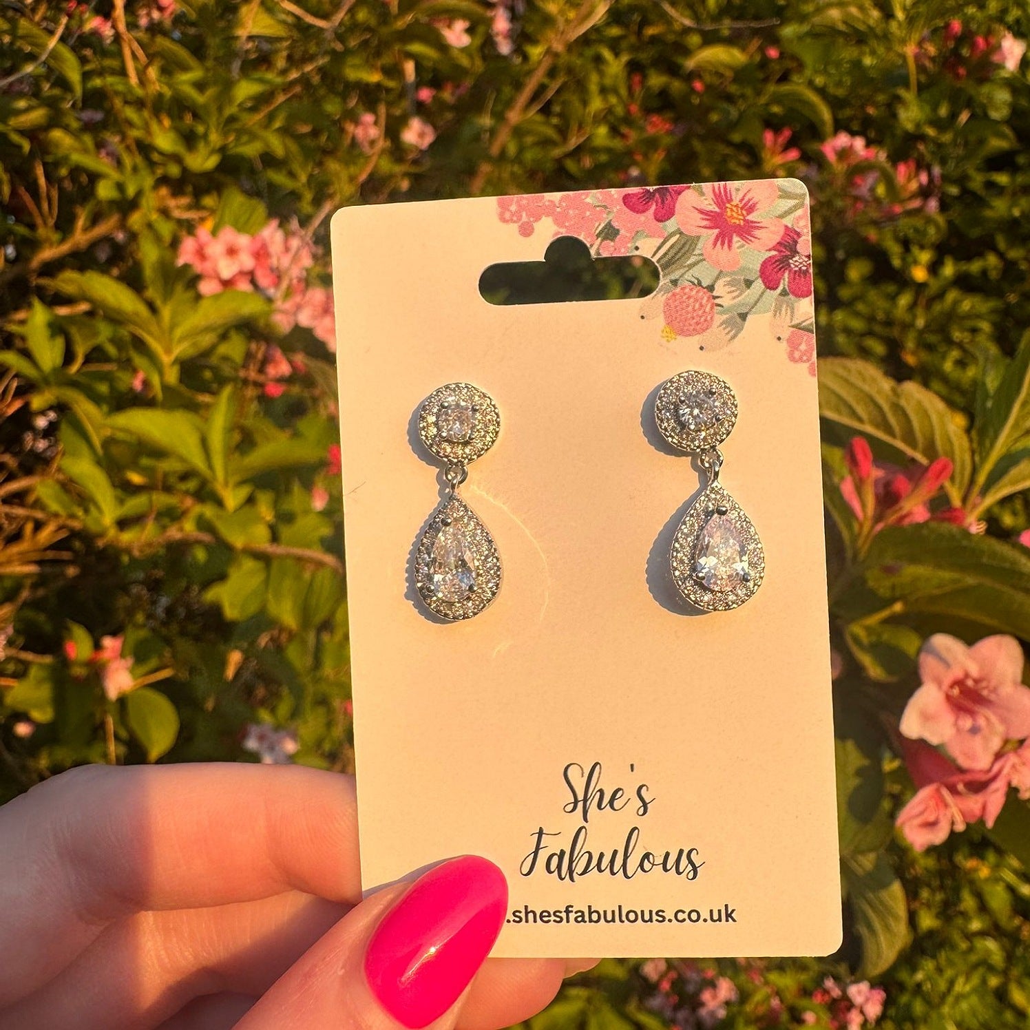 Elexia Water Drop Crystal Earrings