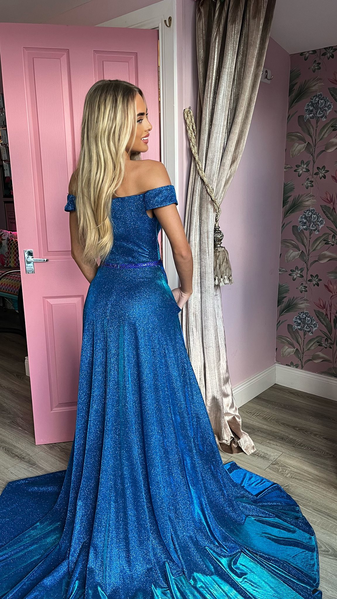 Off the shoulder prom dress cheap uk