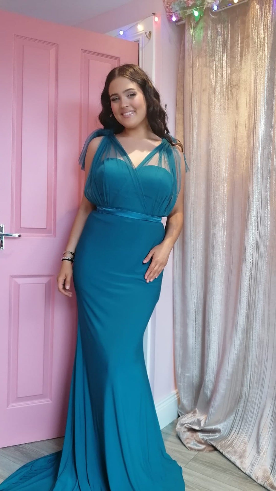 Turquoise bridesmaid sale dresses plus size